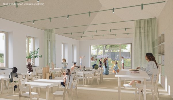 Stavební úpravy a přístavba MŠ Husova Moravské Budějovice