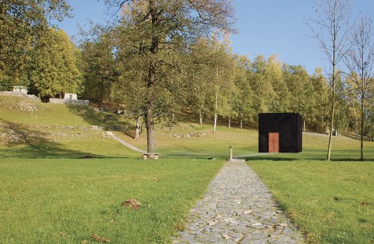 Návrh kaple pro nacisty vypálenou obec Ležáky